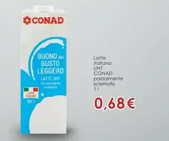 Conad Conad Latte Italiano Uht Parzialmente Scremato offerta
