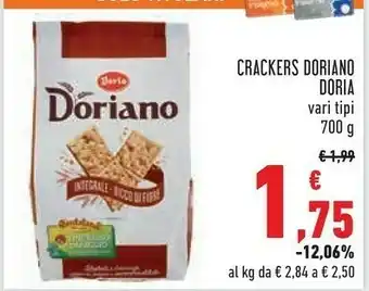 Conad Doria Crackers Doriano Vari Tipi offerta