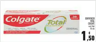 Conad Colgate Dentifricio Total Vari Tipi offerta