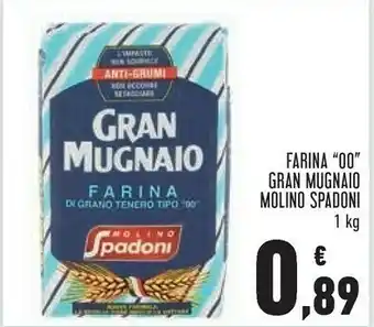 Conad Molino spadoni Gran Mugnaio Farina Di Grano Tenero Tipo "00" 1000 G(ml) offerta