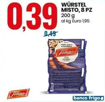 Eurospin Würstel Misto, 8pz 200g offerta