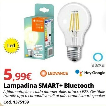 Brico Io Ledvance Lampadina Smart+ Bluetooth offerta