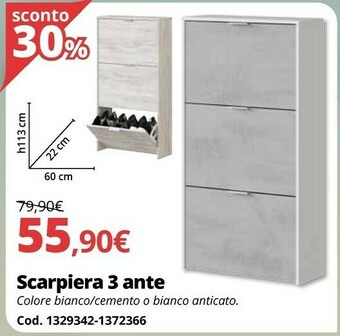Brico Io Scarpiera 3 Ante offerta