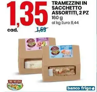 Tramezzini in Sacchetto Assortiti, 2pz 160g