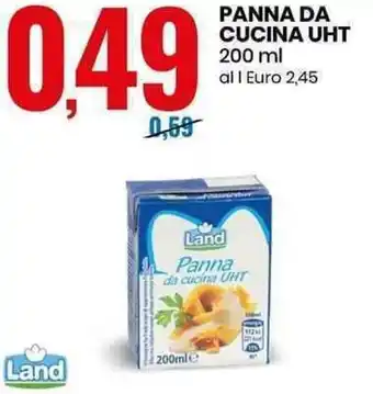 Eurospin Land Panna da Cucina UHT 200ml offerta