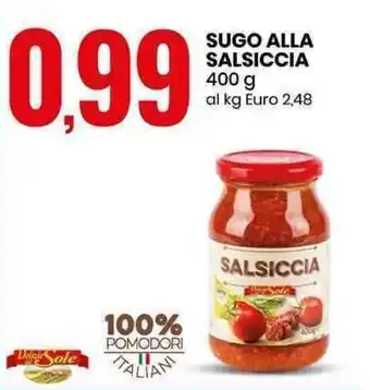 Eurospin Sugo Alla Salsiccia 400g offerta