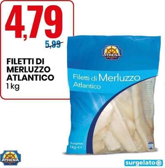 Eurospin Athena Filetti di Merluzzo Atlantico 1kg offerta