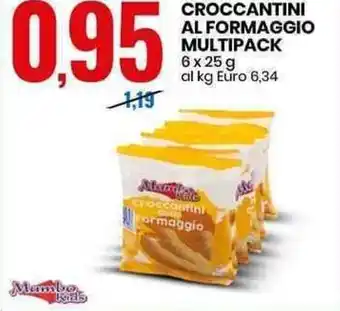 Eurospin Croccantini Al Formaggio Multipack 6x25g offerta