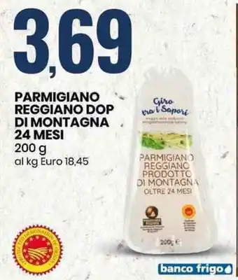 Eurospin Parmigiano Reggiano di Montagna 24 mesi 200g offerta