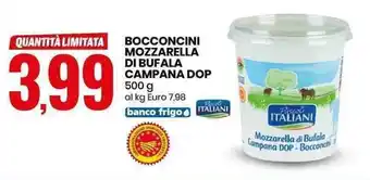 Eurospin Bocconcini Mozzarella di Bufala Campana DOP 500g offerta
