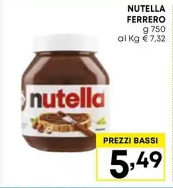 Kanguro NUTELLA FERRERO g 750 offerta