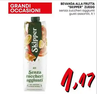 BEVANDA ALLA FRUTTA "SKIPPER" ZUEGG senza zuccheri aggiunti gusti assortiti, It 1