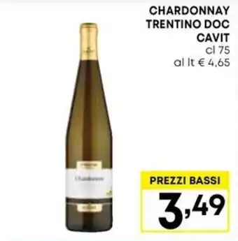 CHARDONNAY TRENTINO DOC CAVIT cl 75
