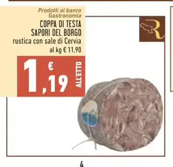 Conad COPPA DI TESTA SAPORI DEL BORGO rustica offerta