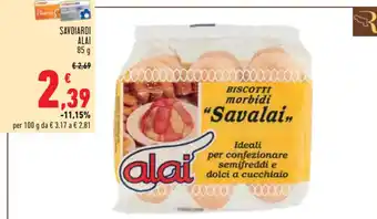 Conad SAVOIARDI ALAI 85 g offerta