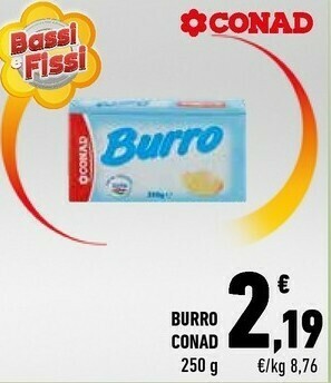 Conad Conad - Burro 250 G(ml) offerta