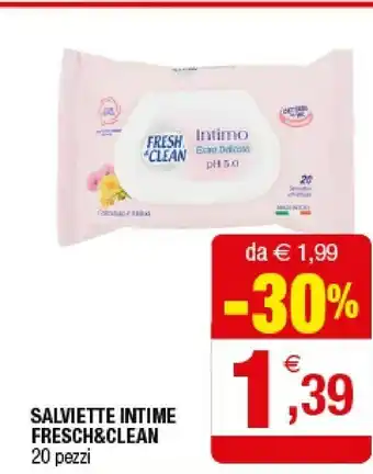Iperal Fresh & Clean Salviette Intime offerta