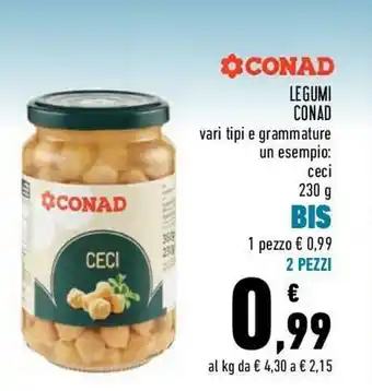 Conad Conad Legumi 230g offerta