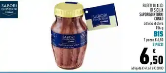 Conad Conad Sapori & Dintorni Filetti di Alici di Sicilia 156g offerta