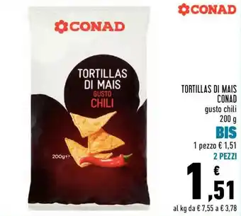Conad Conad Tortillas di Mais 200g offerta
