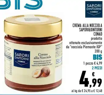 Conad Conad Sapori & Dintorni Crema Alla Nocciola 200g offerta