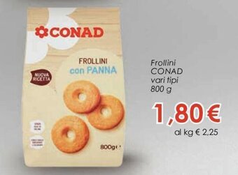 Conad Conad Frollini 800g offerta