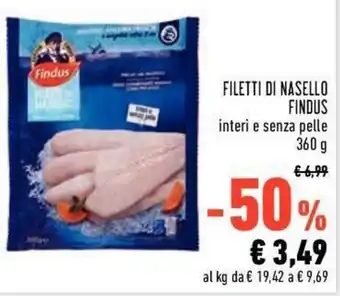Conad Findus Filetti di Nasello 360g offerta