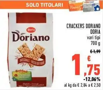 Conad Doria Cracker Doriano 700g offerta