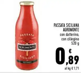 Conad Agromonte Passata Siciliana 520g offerta