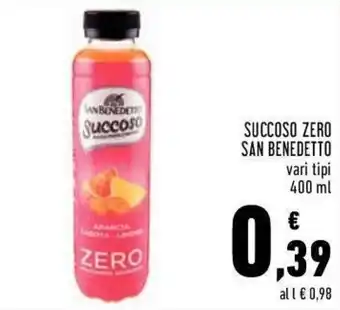 Conad San Benedetto Succoso Zero 400ml offerta