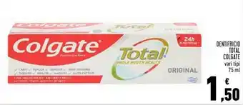 Conad Colgate Total Dentifricio 75ml offerta