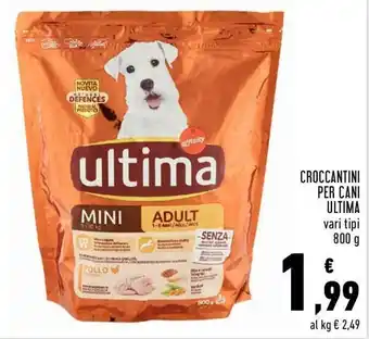 Conad Ultima Croccantini per Cani 800g offerta