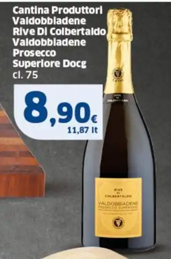 Sigma Cantina Produttori Valdobbiadene Rive Di Colbertaldo. Valdobbiadene Prosecco Superlore Docg cl.75 offerta