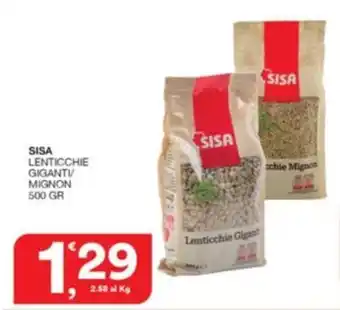 SISA LENTICCHIE GIGANTI/ MIGNON 500 GR
