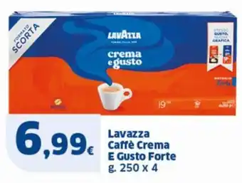 Sigma Lavazza Caffè Crema E Gusto Forte g. 250 x 4 offerta