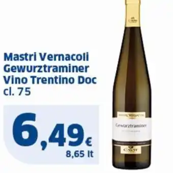Sigma Mastri Vernacoli Gewurztraminer Vino Trentino Doc cl. 75 offerta