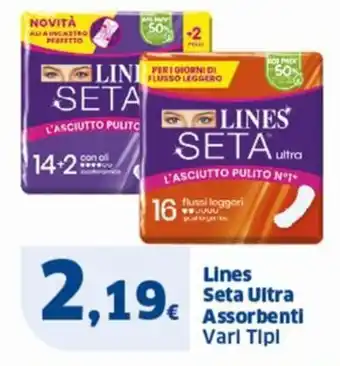 Sigma Lines Seta Ultra Assorbenti Vari Tipi offerta