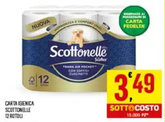 Despar CARTA IGIENICA SCOTTONELLE 12 ROTOLI offerta