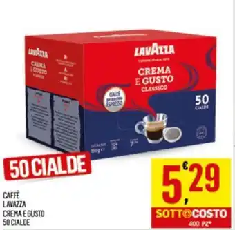 Despar CAFFÈ LAVAZZA CREMA E GUSTO 50 CIALDE offerta