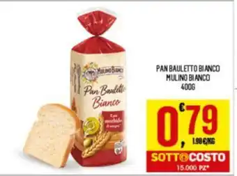 Despar PAN BAULETTO BIANCO MULINO BIANCO 400 g offerta