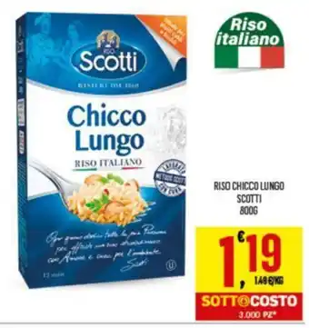 Despar RISO CHICCO LUNGO SCOTTI 800g offerta