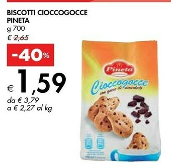 Bennet Pineta Biscotti Cioccogocce offerta