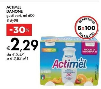 Bennet Danone Actimel offerta