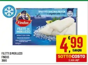 Despar FILETTI DI MERLUZZO FINDUS 360 g offerta