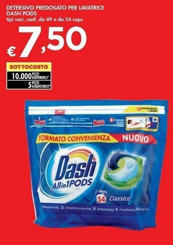 Bennet Dash Detersivo lavatrice offerta