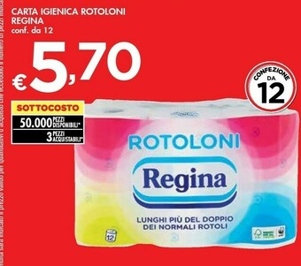 Bennet Regina Carta Igienica Rotoloni offerta