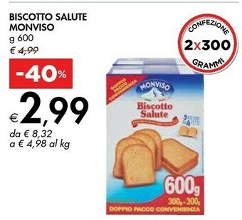 Bennet Monviso Biscotto Salute offerta