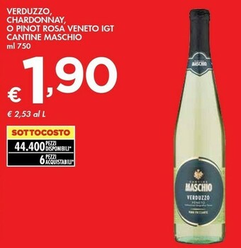 Cantine maschio Verduzzo, Chardonnay, O Pinot Rosa Veneto Igt