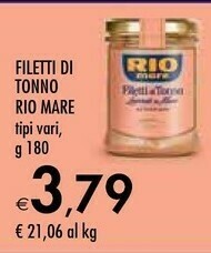 Bennet Rio Mare Filetti Di Tonno offerta