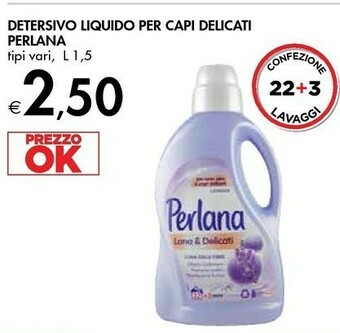 Bennet Perlana Detersivo Liquido Per Capi Delicati offerta